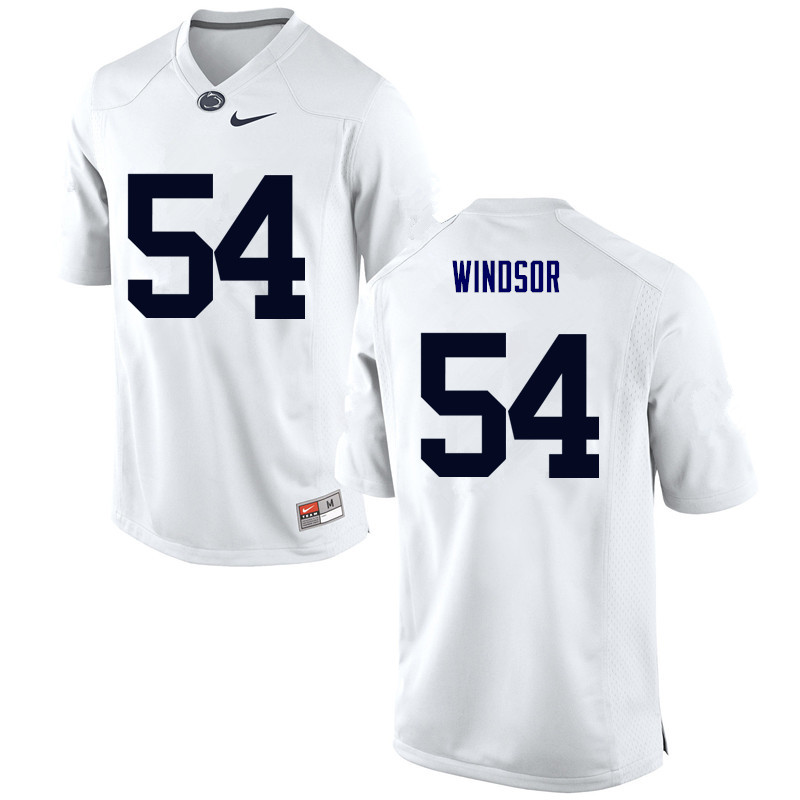 NCAA Nike Men's Penn State Nittany Lions Robert Windsor #54 College Football Authentic White Stitched Jersey AKM0898KG